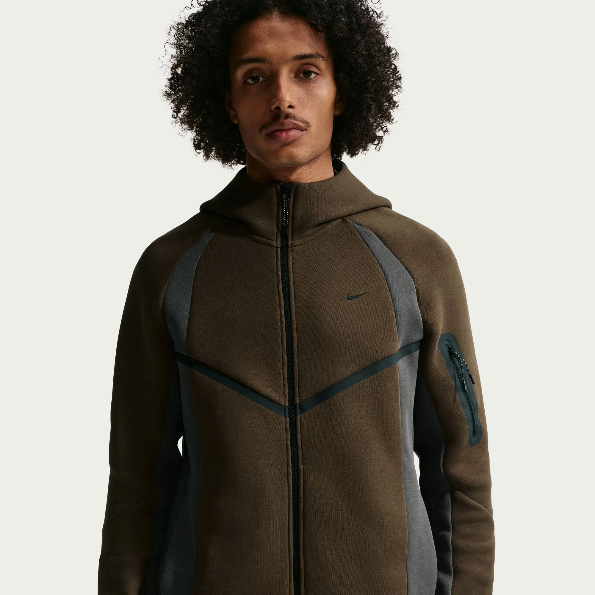 HOODED FULL ZIP LS TOP